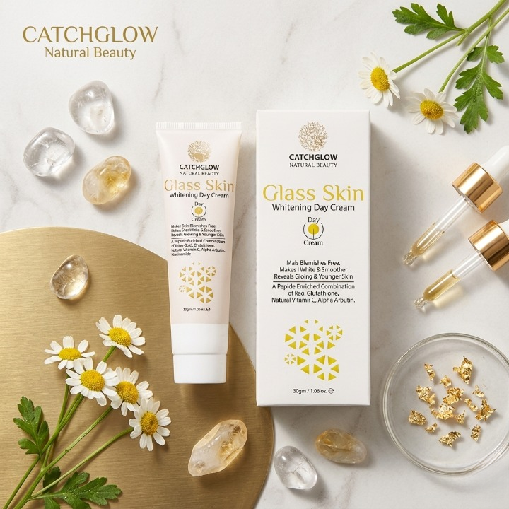 Catchglow Natural Beauty Radiance Day Cream 30g – Daily Moisturizing Face Cream for Smooth, Glowing Skin