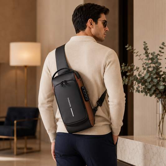 Premium Anti-Theft Sling Bag with Password Lock – Large Capacity Crossbody Travel & Shoulder Chest Bag