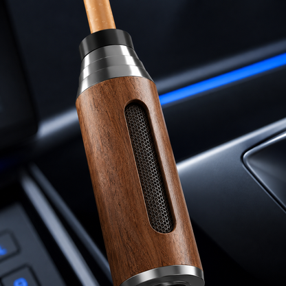 Premium Wooden Cigarette Holder – Portable Anti-Ash Smoking Sleeve for Car & Desktop Use