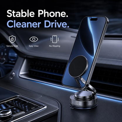 Universal Car & Desk Phone Mount Holder – 360° Adjustable Mobile Stand for Car Dashboard & Office Desk