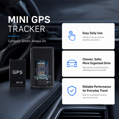 Mini GPS Tracker Magnetic – Real Time GPS Tracking Device for Kids, Elderly, Wallet, Luggage & Vehicles