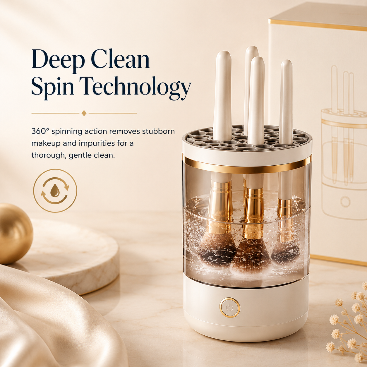 Electric Makeup Brush Cleaner for Fast & Easy Brush Washing