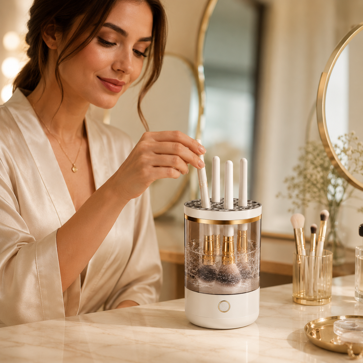 Electric Makeup Brush Cleaner for Fast & Easy Brush Washing