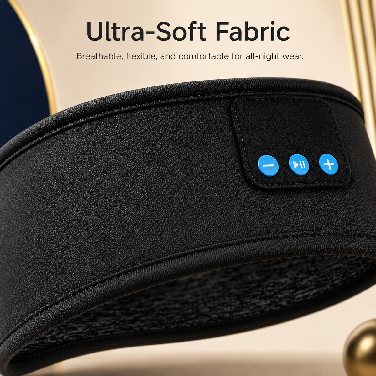 Wireless Bluetooth Music Headband for Sleep, Gym & Travel