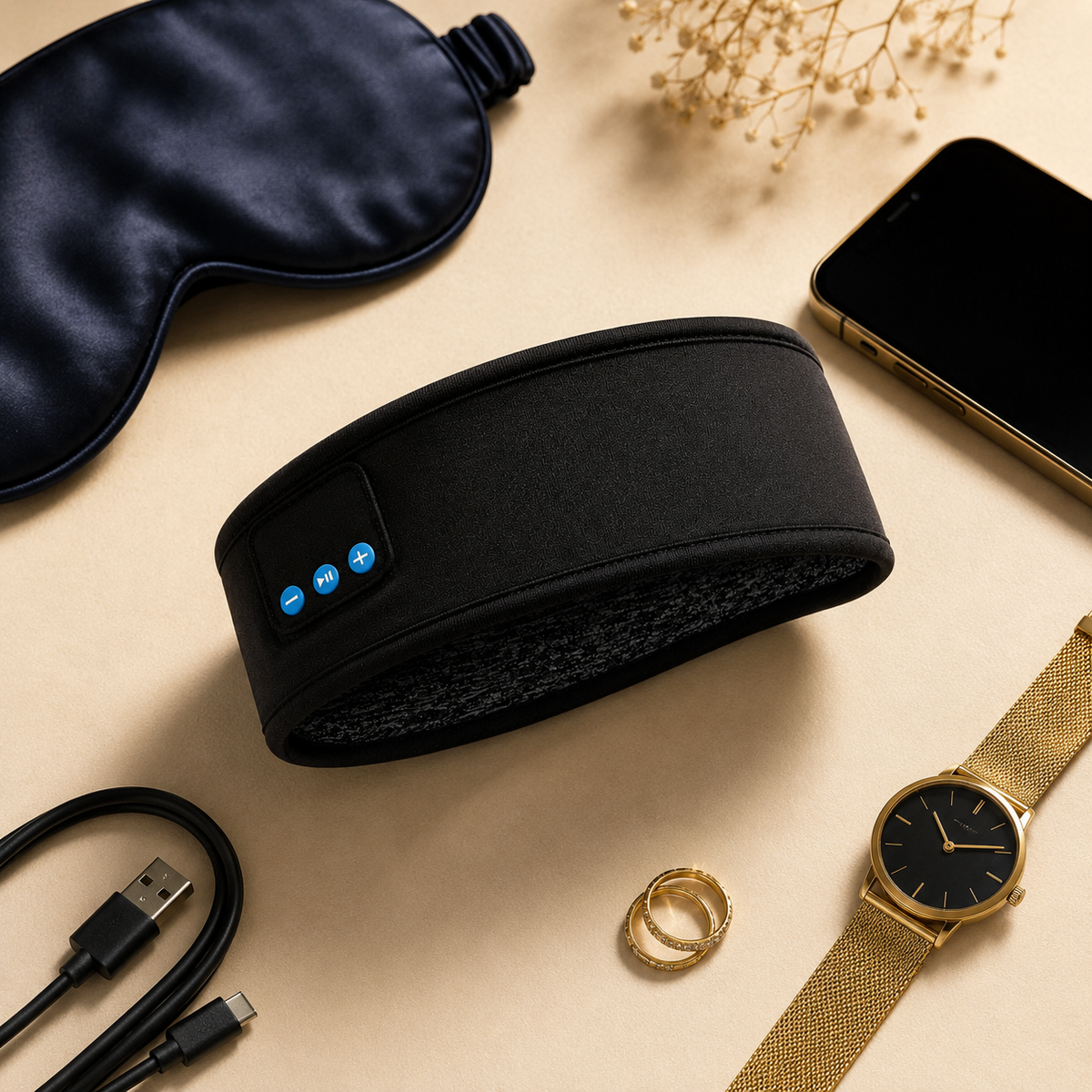 Wireless Bluetooth Music Headband for Sleep, Gym & Travel