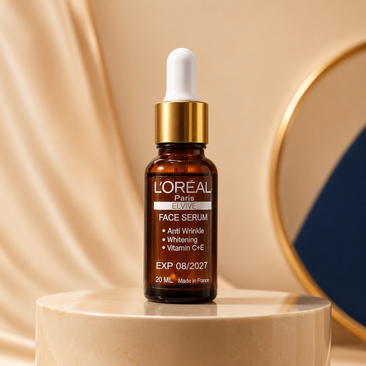L’Oreal Paris Elvive Anti-Wrinkle & Ultra Whitening Face Serum with Vitamin C + E – 20ml