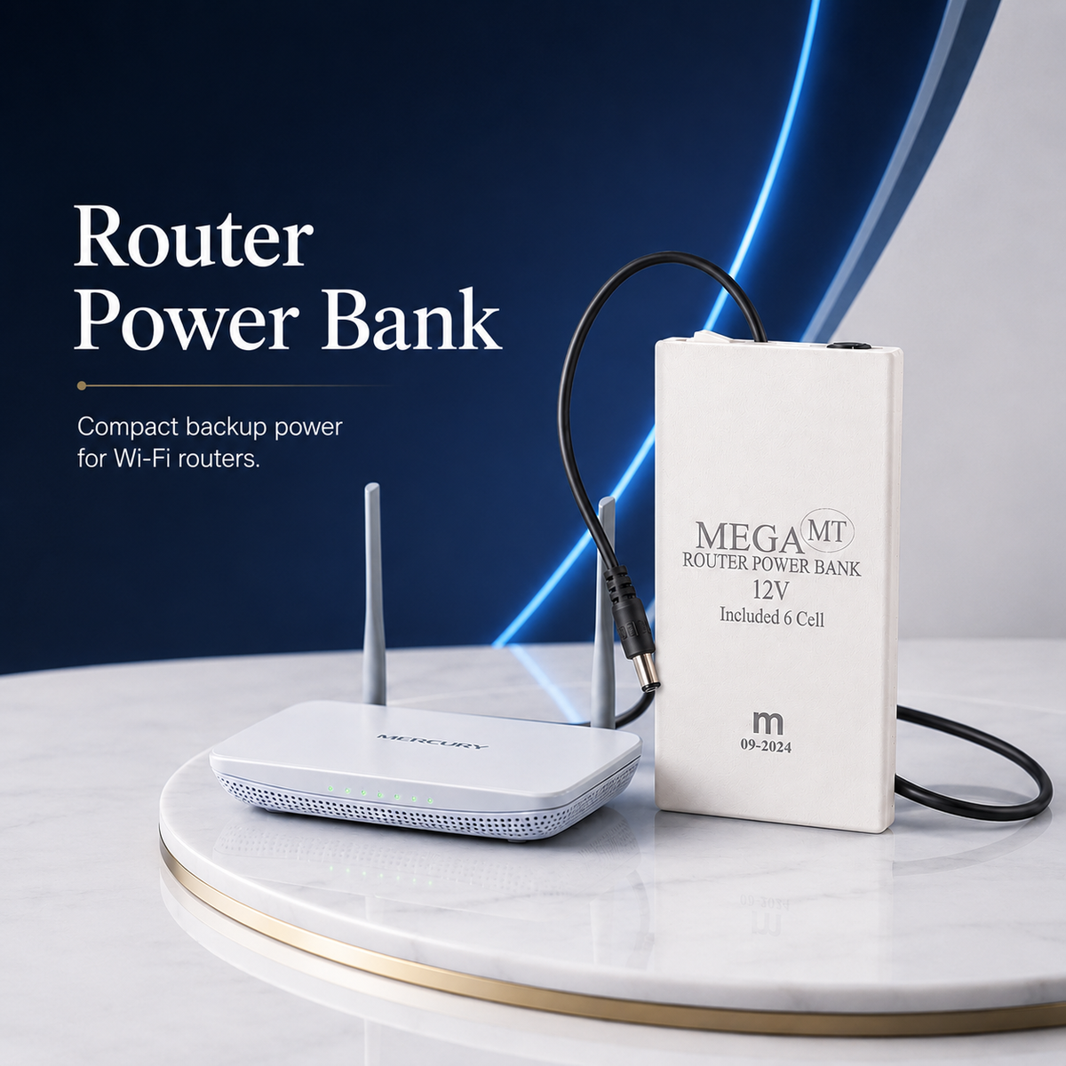 Xiaomi Mi 20000mAh 12V Router Power Bank Mini UPS Battery Backup for WiFi Router