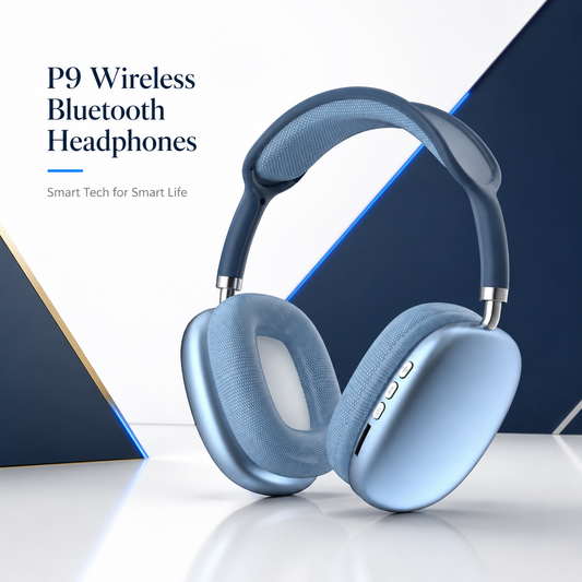 P9 Wireless Bluetooth Headphones Over Ear Stereo Headset with Adjustable Headband