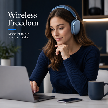 P9 Wireless Bluetooth Headphones Over Ear Stereo Headset with Adjustable Headband