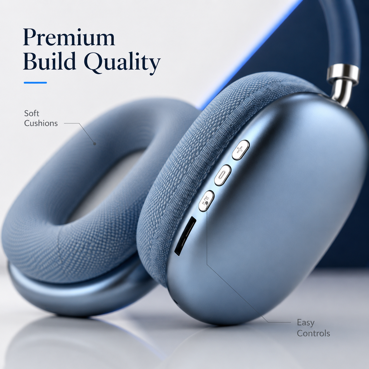 P9 Wireless Bluetooth Headphones Over Ear Stereo Headset with Adjustable Headband