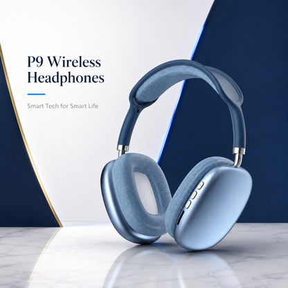 P9 Wireless Bluetooth Headphones Over Ear Stereo Headset with Adjustable Headband