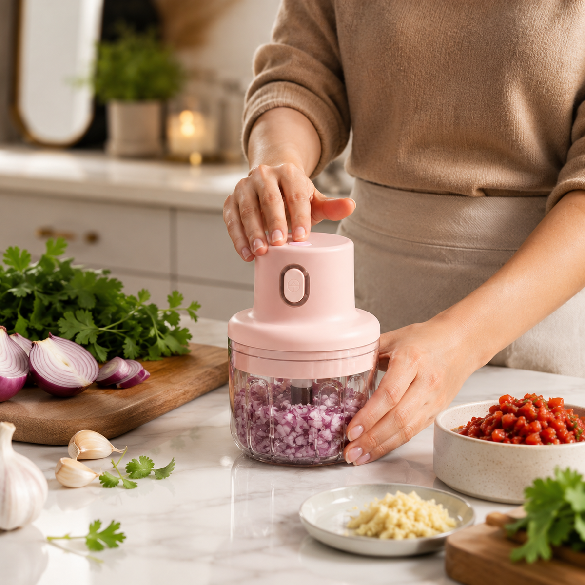 Smart Mini Electric Chopper for Kitchen – Compact Food Chopper in Pakistan