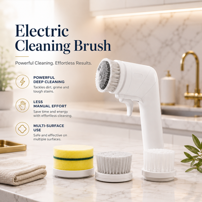 Electric Cleaning Brush for Kitchen, Bathroom & Tile Cleaning