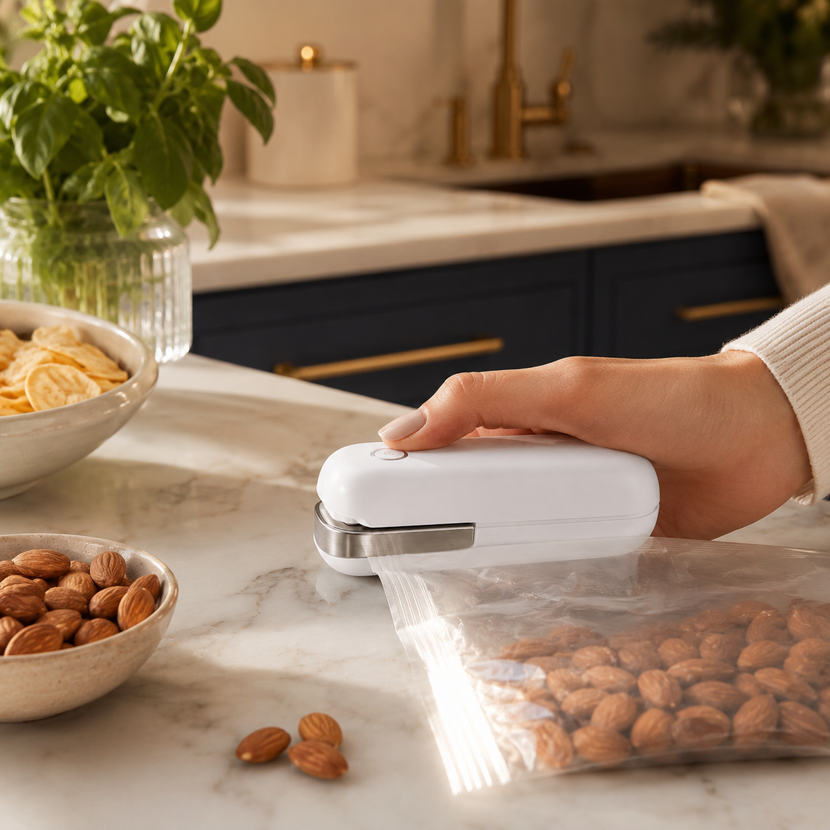 Mini Bag Sealer Portable Heat Sealing Machine for Food Storage