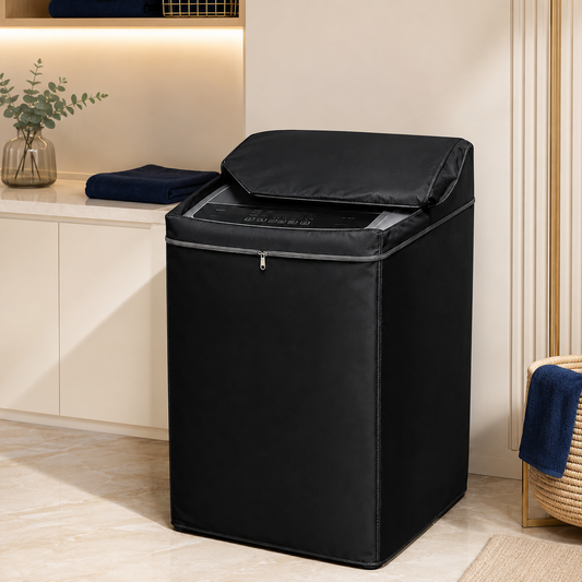 Single Washing Machine Cover Waterproof – Parachute Type High Quality Dustproof Cover (Random Color)
