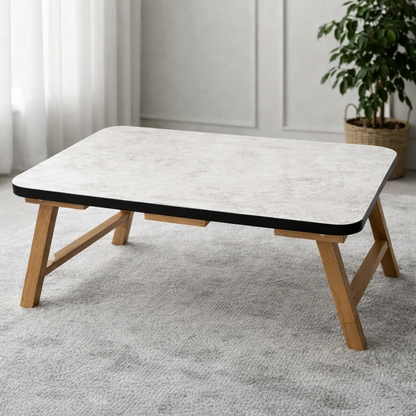 Multi-Purpose Wooden Folding Table – Portable Laptop Desk for Study, Reading, Bed & Home Office Use