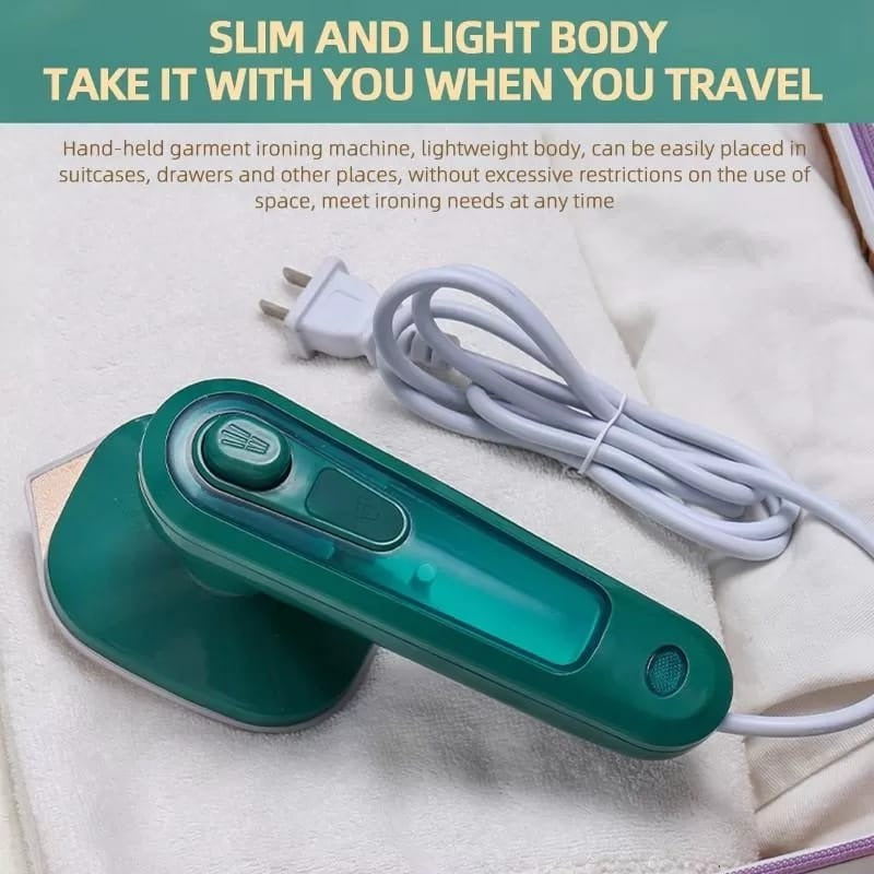 Professional Micro Steam Iron – Portable Handheld Dry & Wet Combo Garment Steamer for Travel & Home