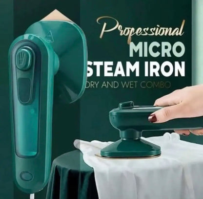 Professional Micro Steam Iron – Portable Handheld Dry & Wet Combo Garment Steamer for Travel & Home